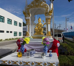 ศาลพระภูมิภายในเขตโรงงาน